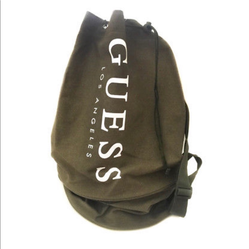 Guess Green Canvas Bag.. used but in good condition .